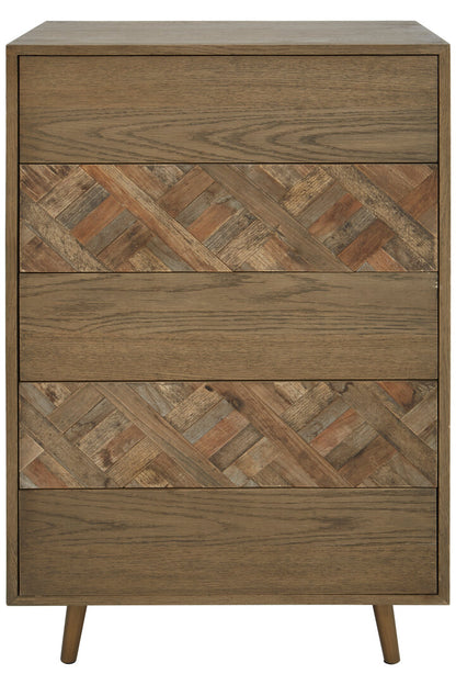 Kensington Wooden Chest of 5 Drawers