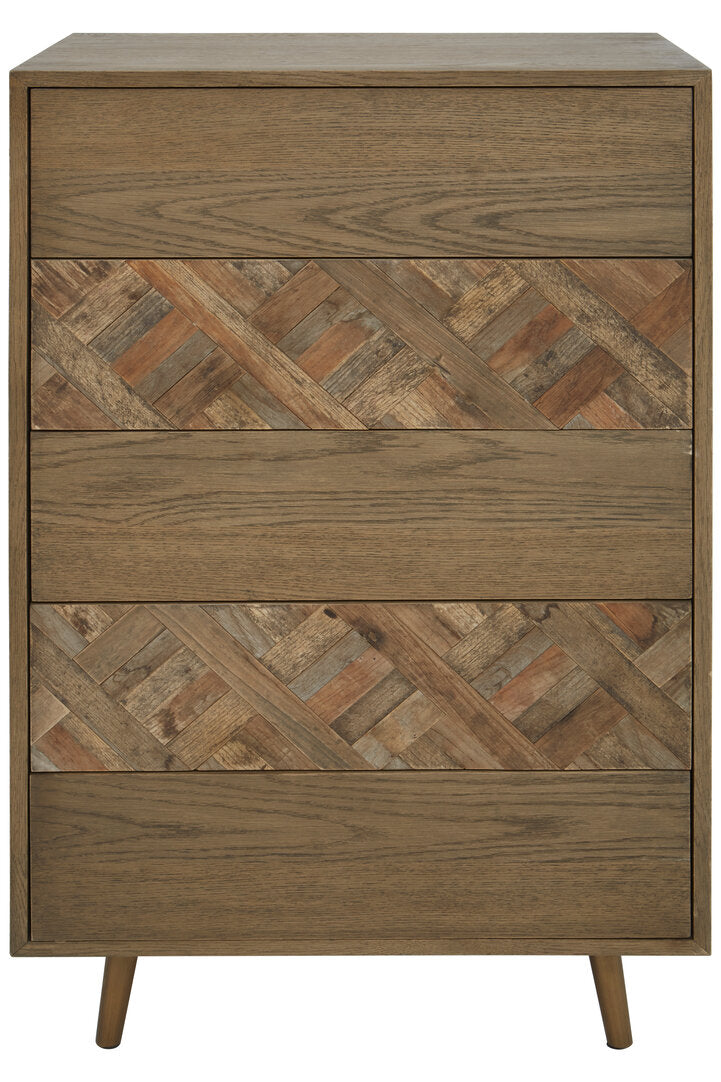 Kensington Wooden Chest of 5 Drawers