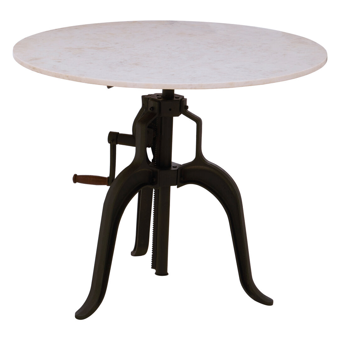 Savoy Small Bar Table with White Marble Top