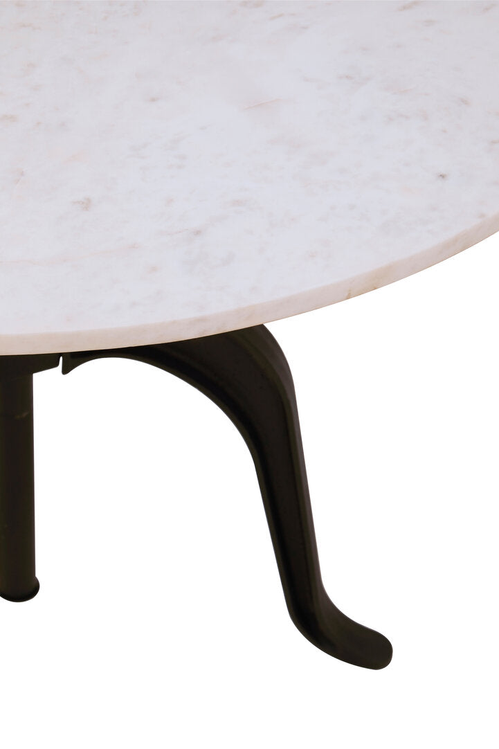 Savoy Small Bar Table with White Marble Top