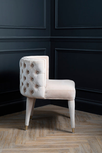 Regent Beige Tufted Backrest Chair