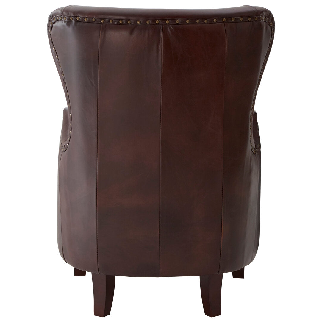Verona Brown Leather Lounge Chair