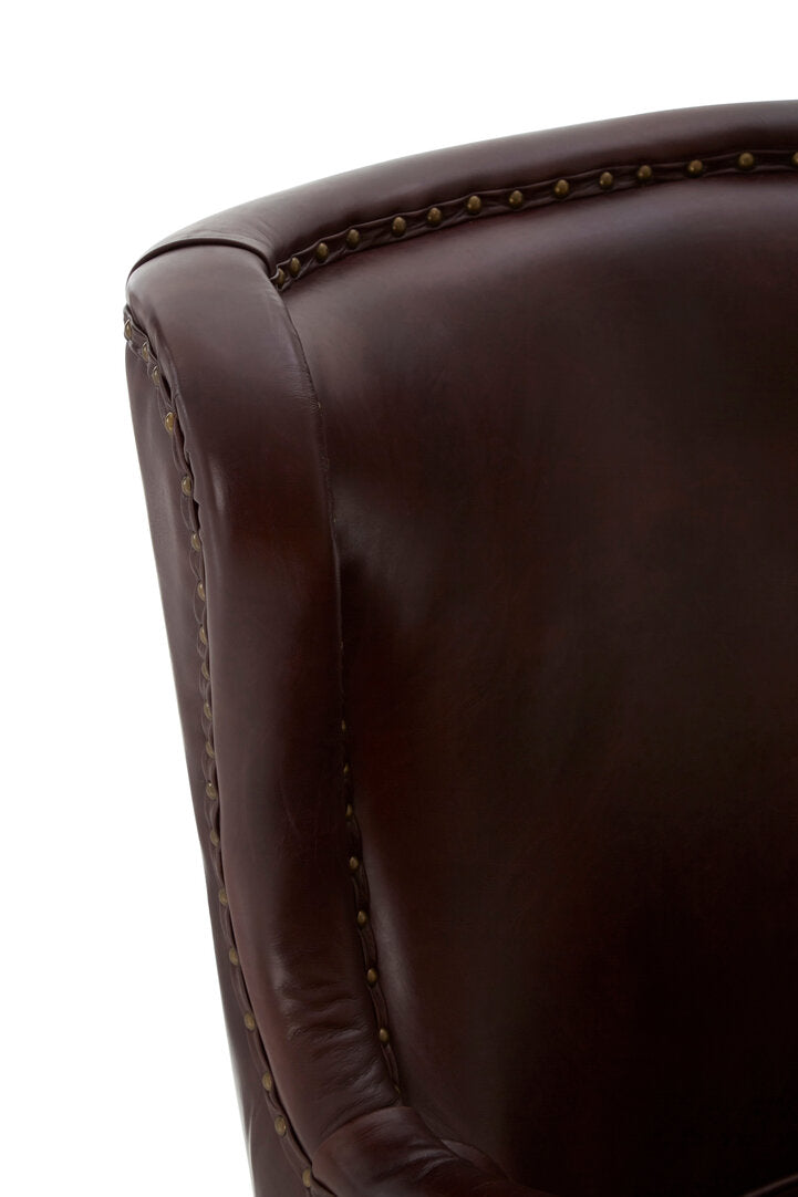 Verona Brown Leather Lounge Chair