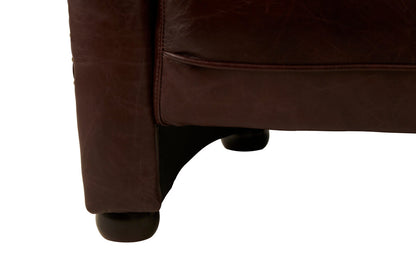 Verona Brown Leather Tub Chair