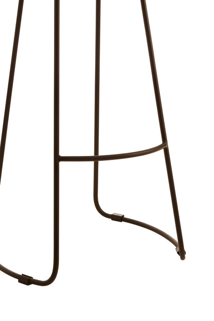 Verona Light Brown Leather Bar Stool With Footrest