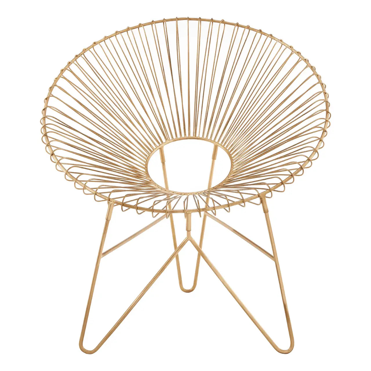Templar Iron Chair With Hairpin Legs