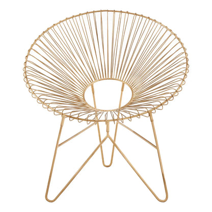 Templar Iron Chair With Hairpin Legs