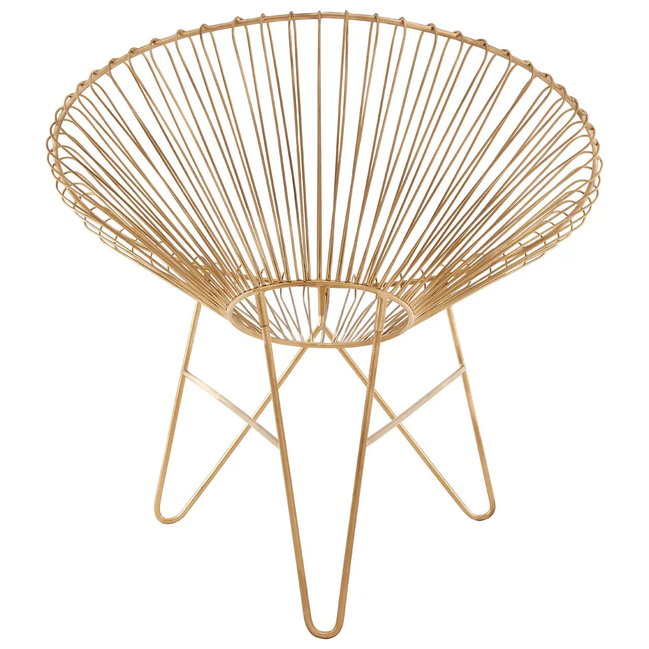 Templar Iron Chair With Hairpin Legs