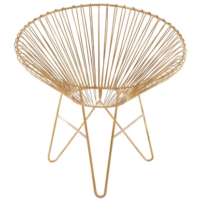 Templar Iron Chair With Hairpin Legs
