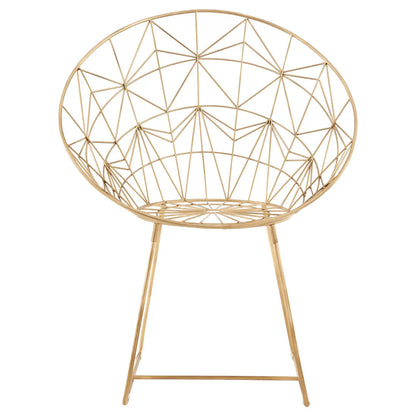 Templar gold iron design Chair