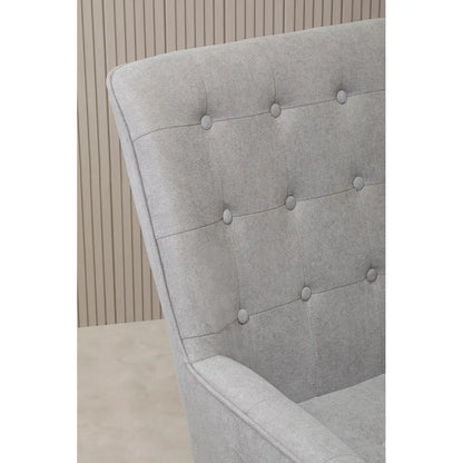 Stockholm Grey Curved Chair