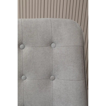 Stockholm Grey Curved Chair