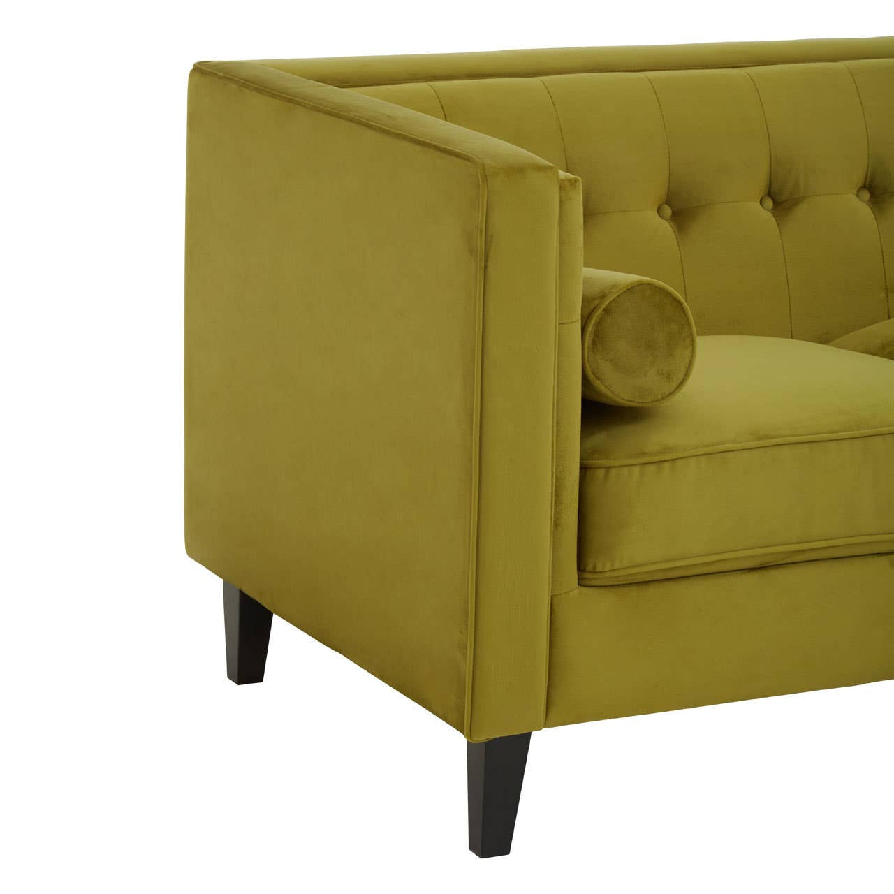 Knightsbridge 3 Seat Olive Velvet Sofa