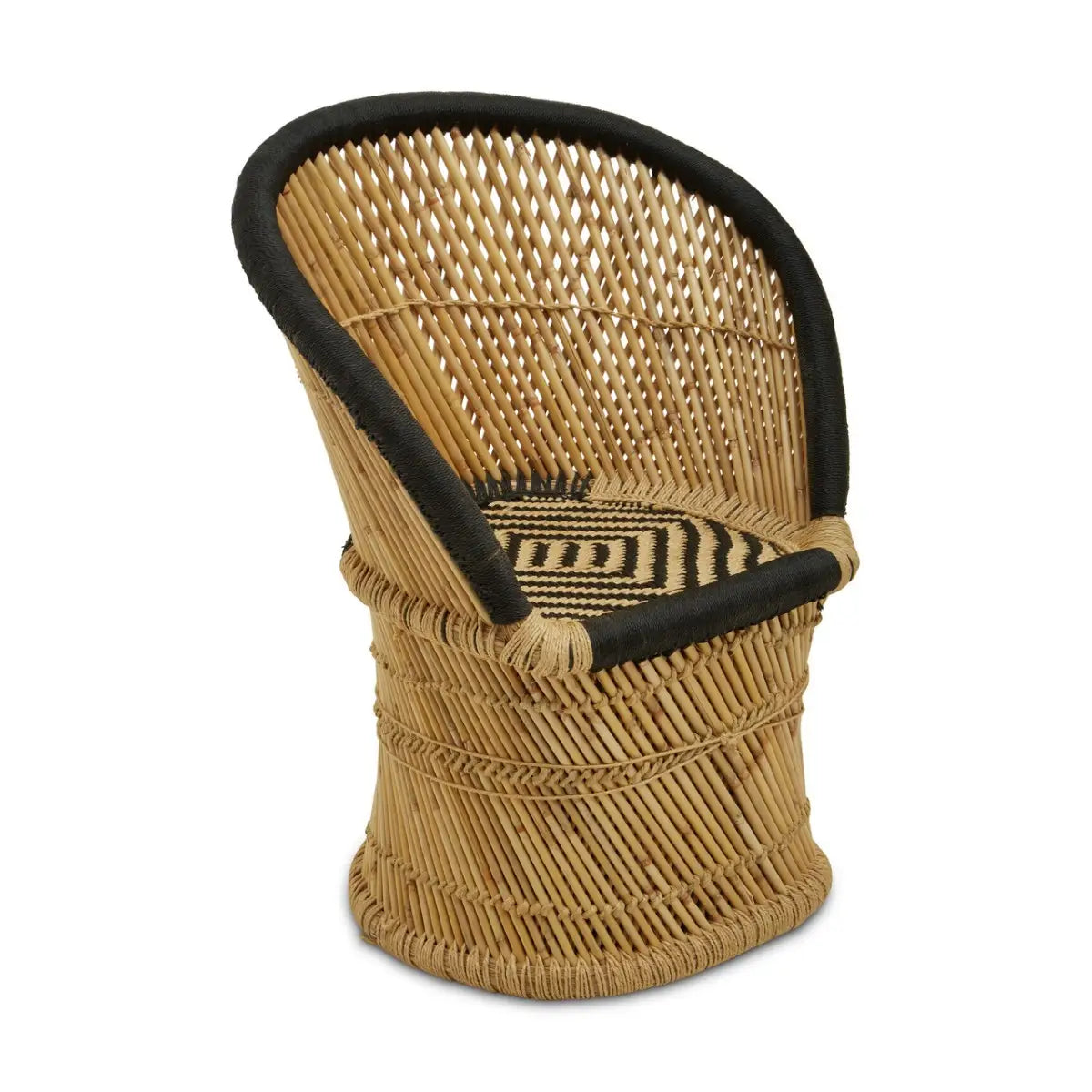 Rowan Natural And Black Chair And Stool