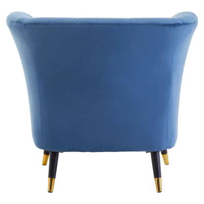 Loretta Velvet Curved Accent Chair