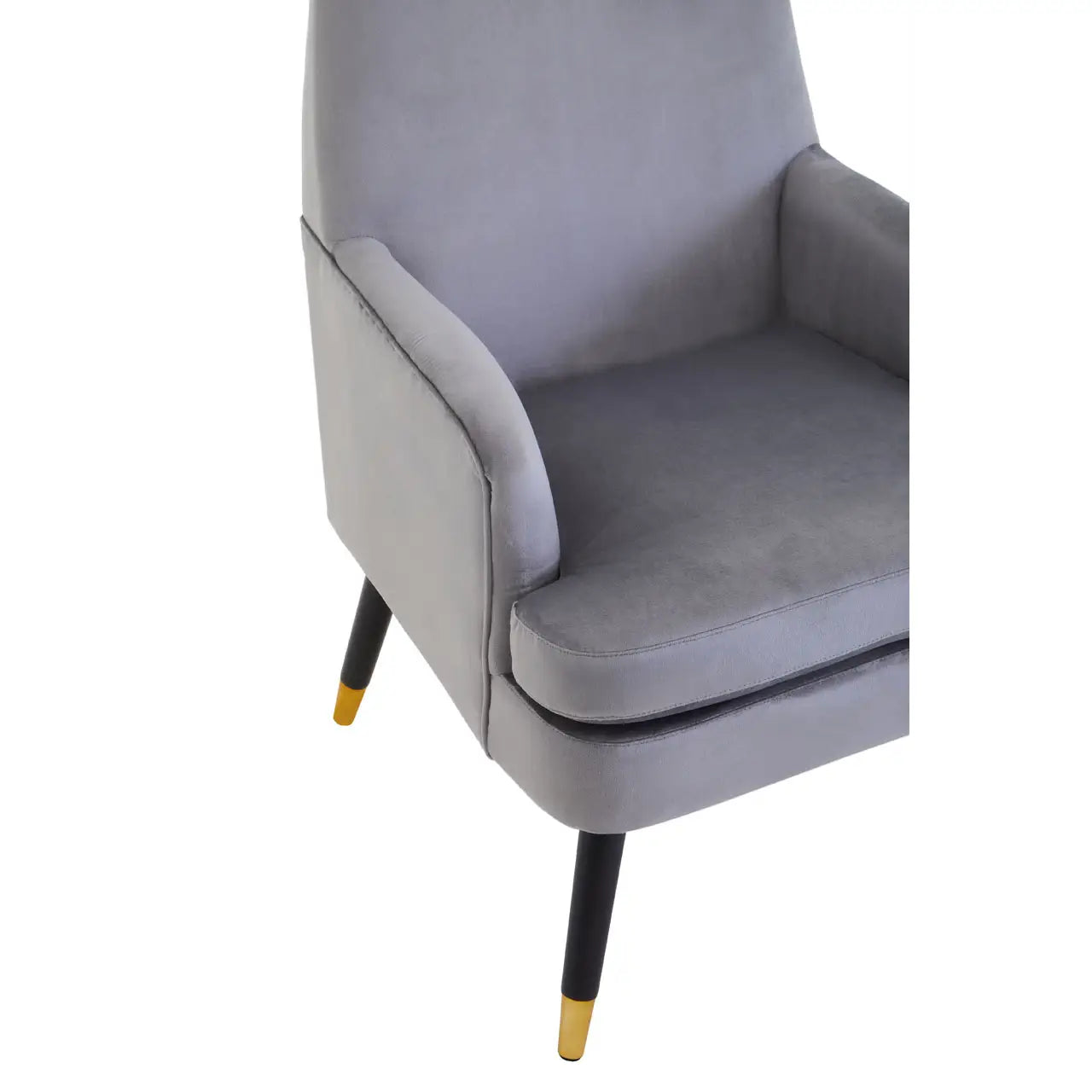 Loretta Velvet Accent Chair With Wooden legs