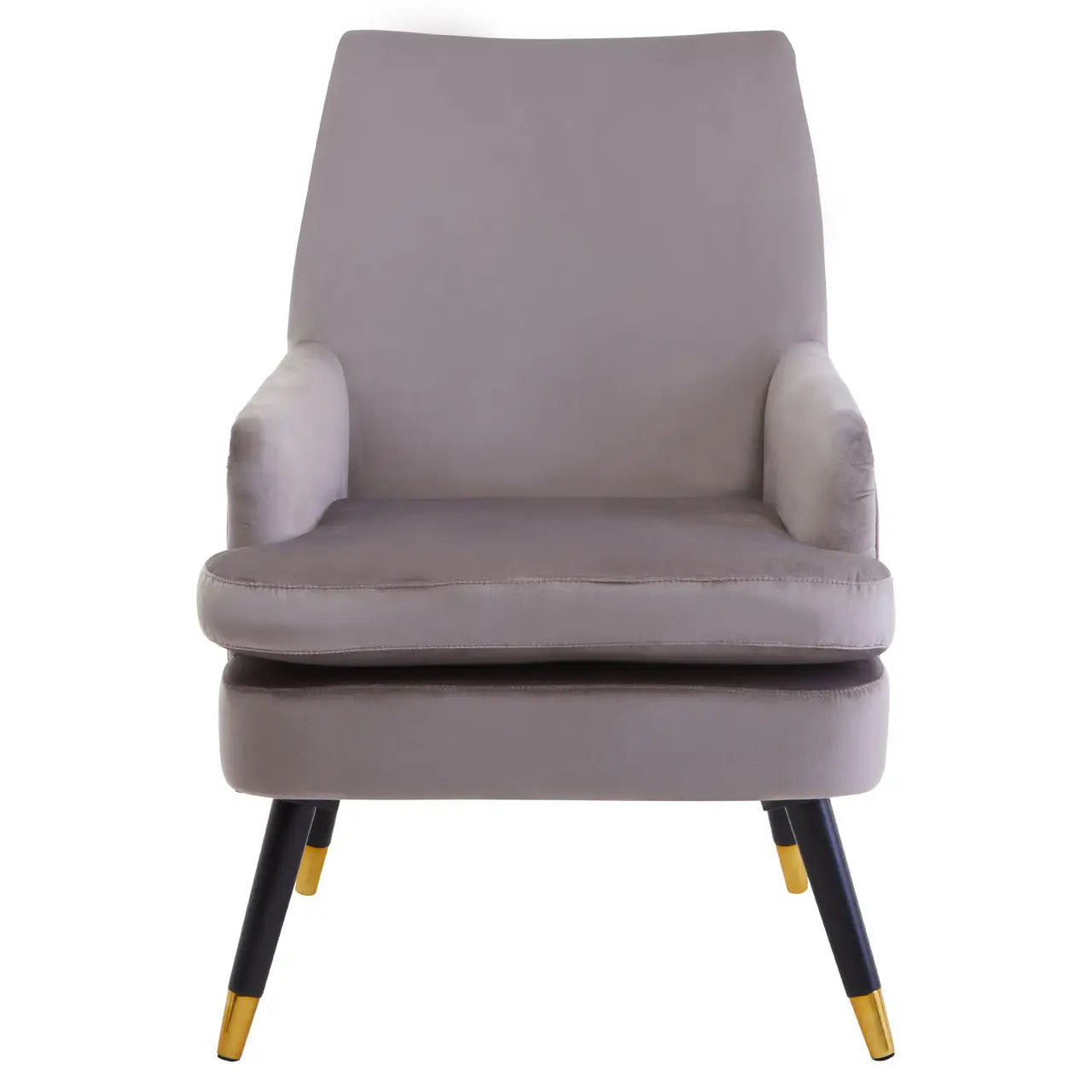 Loretta Velvet Accent Chair With Wooden legs