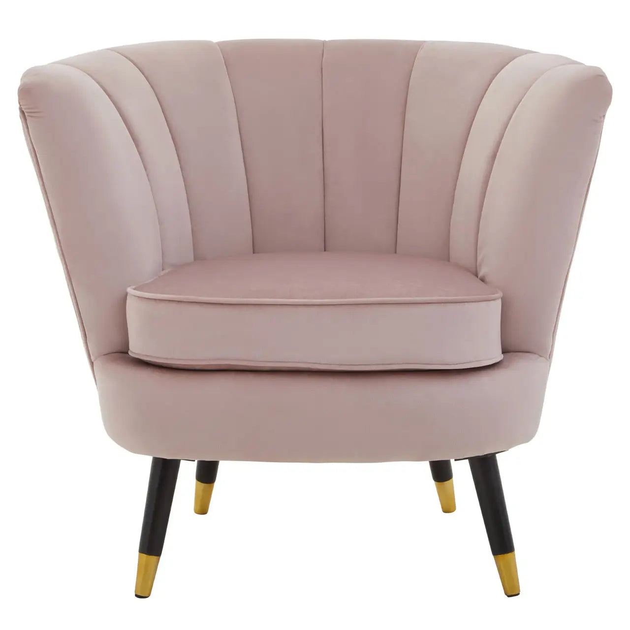 Loretta Velvet Shell Accent Chair