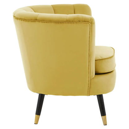 Loretta Velvet Shell Accent Chair
