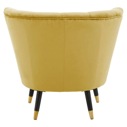 Loretta Velvet Shell Accent Chair