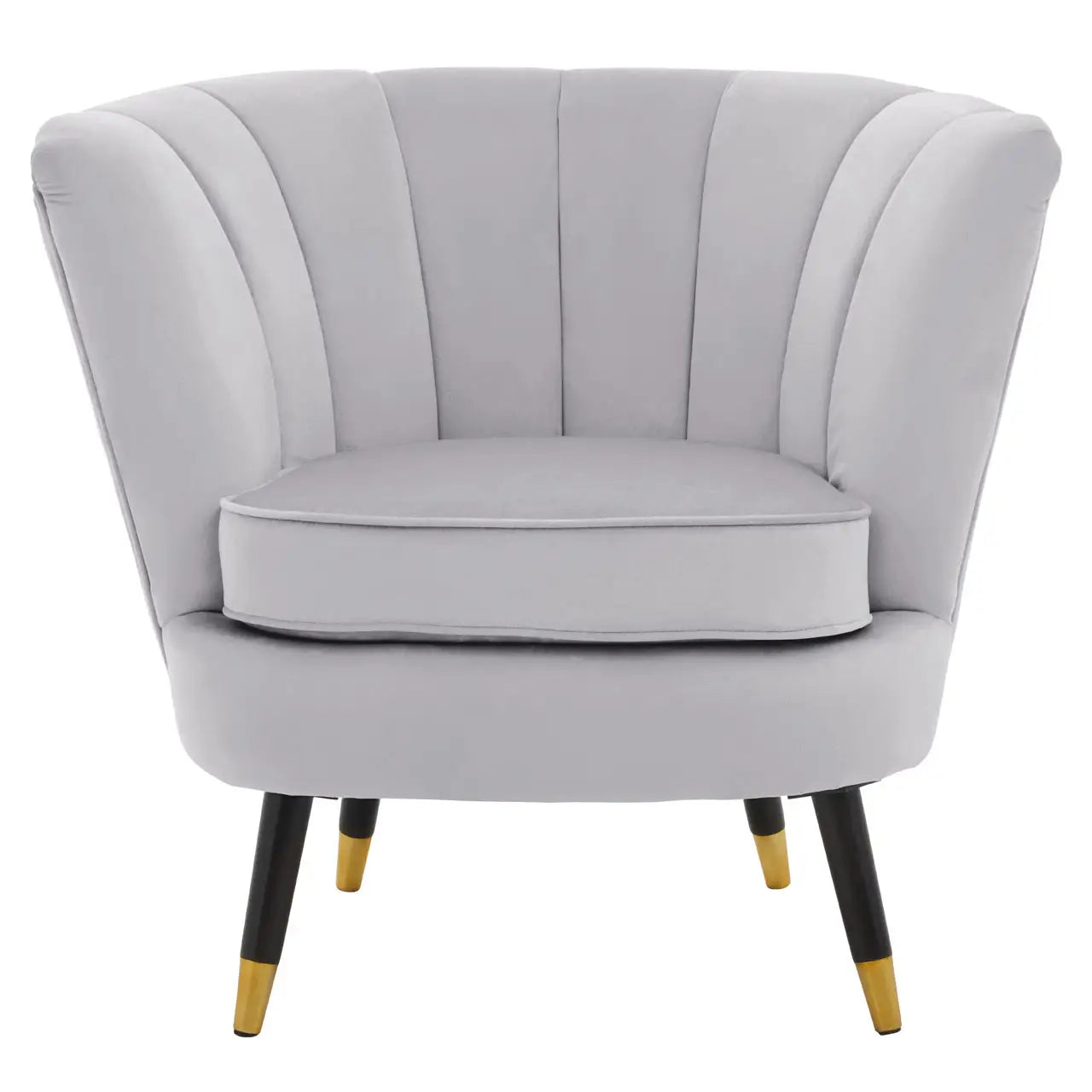 Loretta Velvet Shell Accent Chair