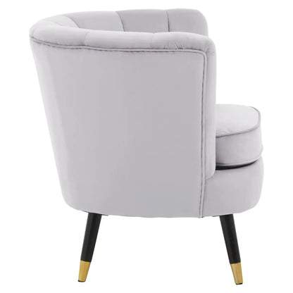 Loretta Velvet Shell Accent Chair