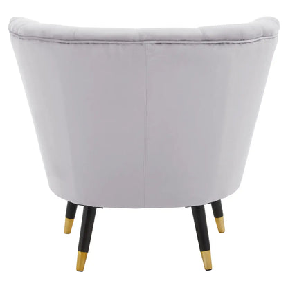 Loretta Velvet Shell Accent Chair