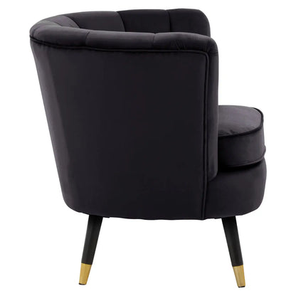 Loretta Velvet Shell Accent Chair