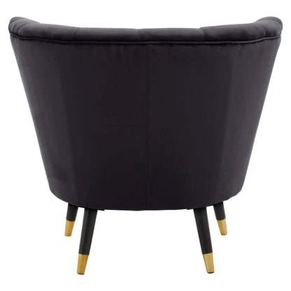Loretta Velvet Shell Accent Chair