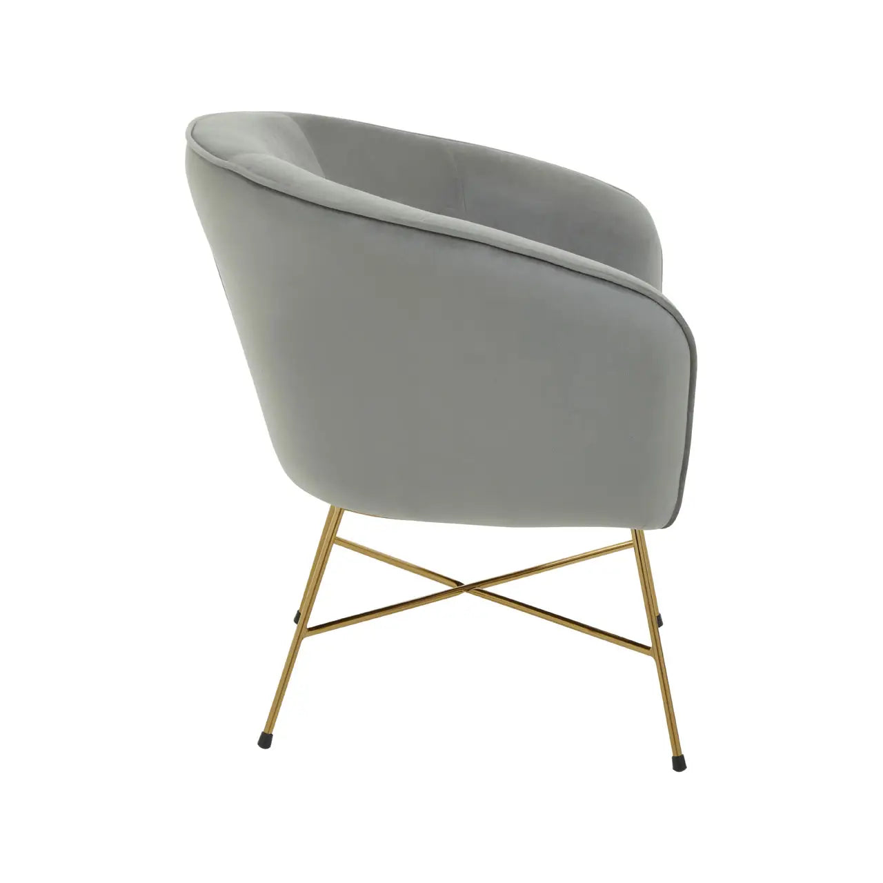 Stockholm Grey Chair With Metal Frame