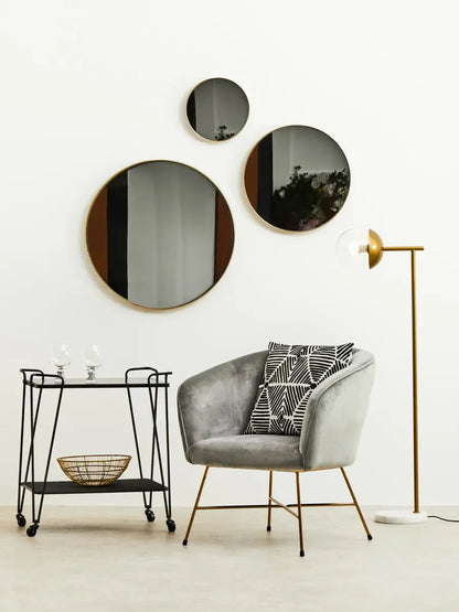 Stockholm Grey Chair With Metal Frame