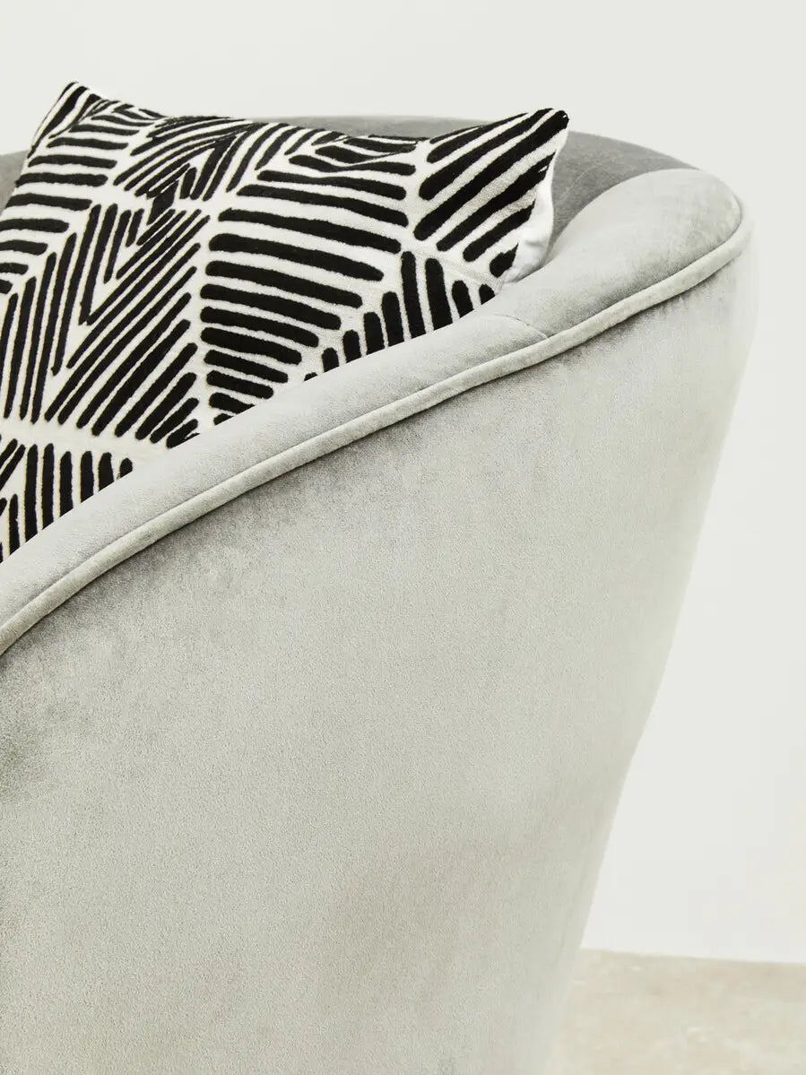 Stockholm Grey Chair With Metal Frame