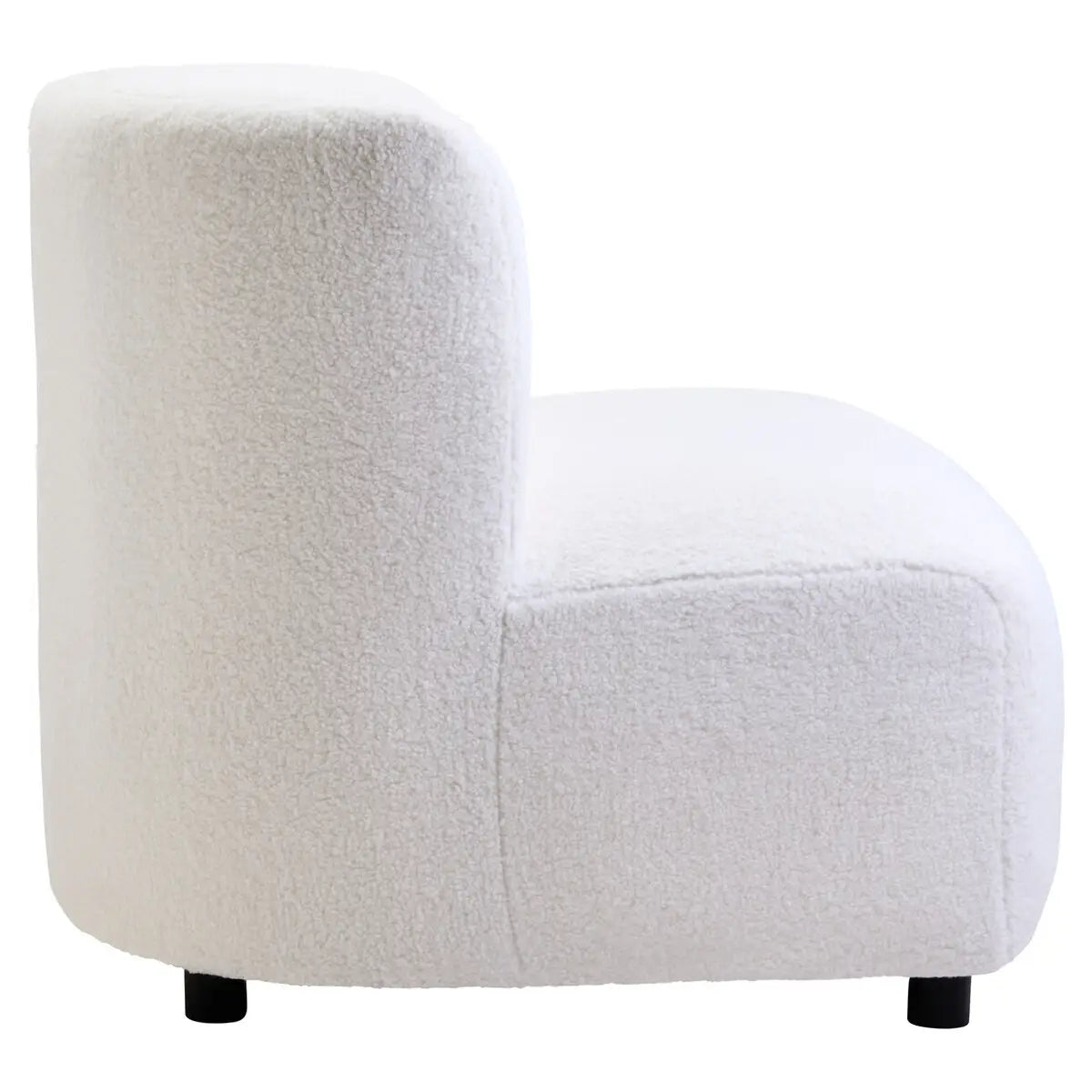 Montreal Boucle Effect Armless Lounge Chair