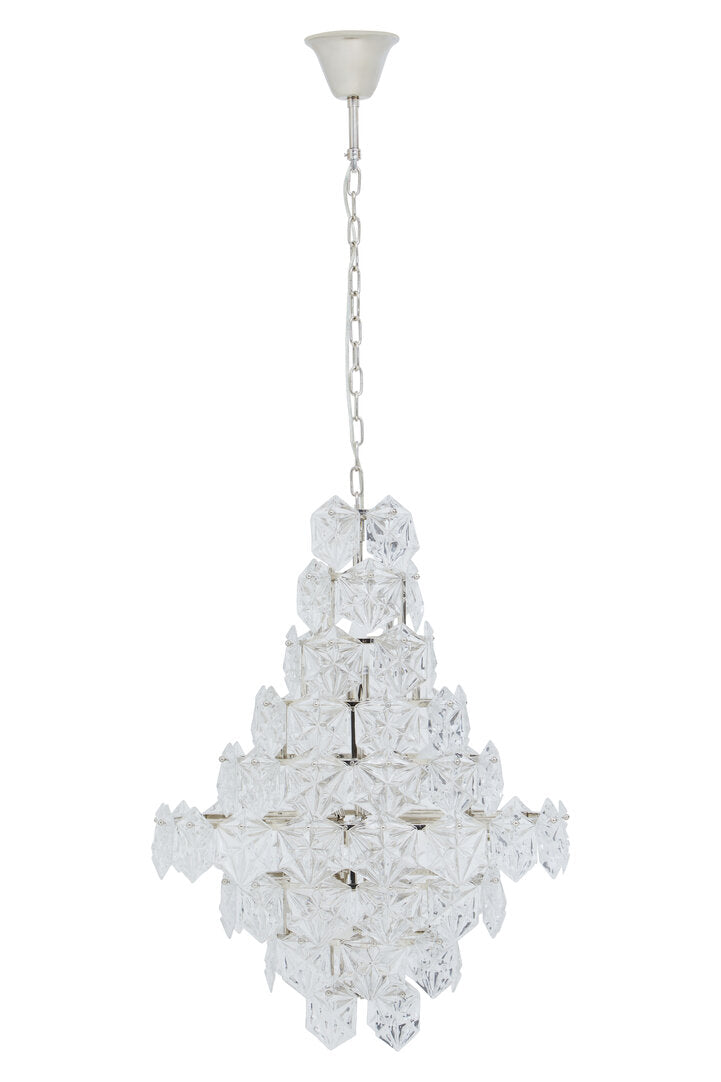 Cannes Tiered Glass Chandelier