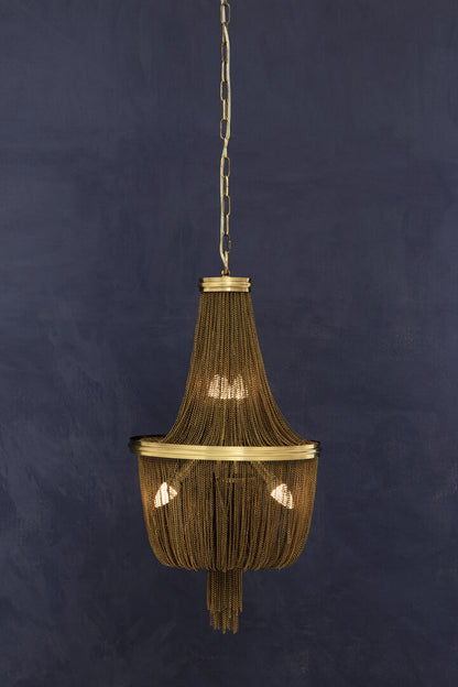 Como Antique Brass Chain Design Chandelier