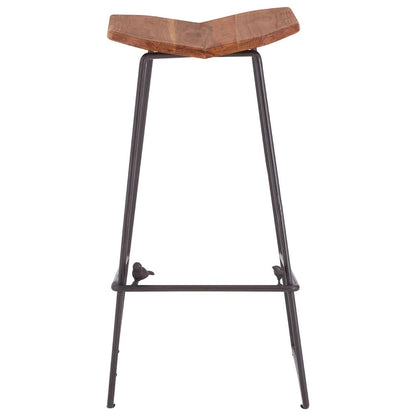 Belgravia Black Elm Wood Bar Stool