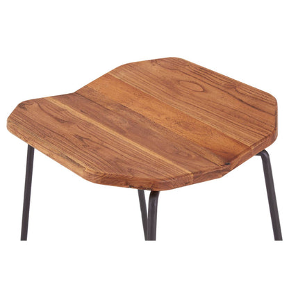 Belgravia Black Elm Wood Bar Stool