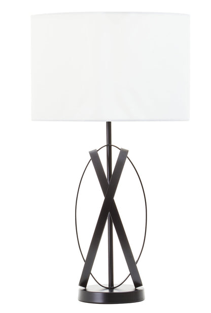 Harrogate Black Cross Table Lamp