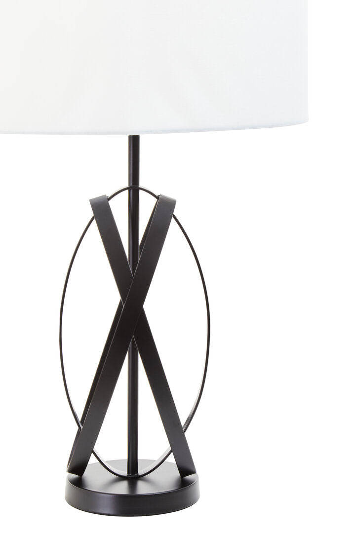 Harrogate Black Cross Table Lamp