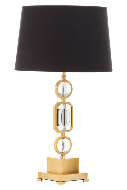 York Gold And Crystal Table Lamp