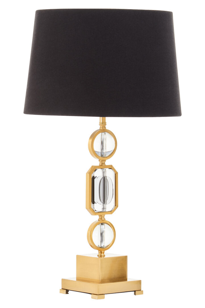 York Gold And Crystal Table Lamp