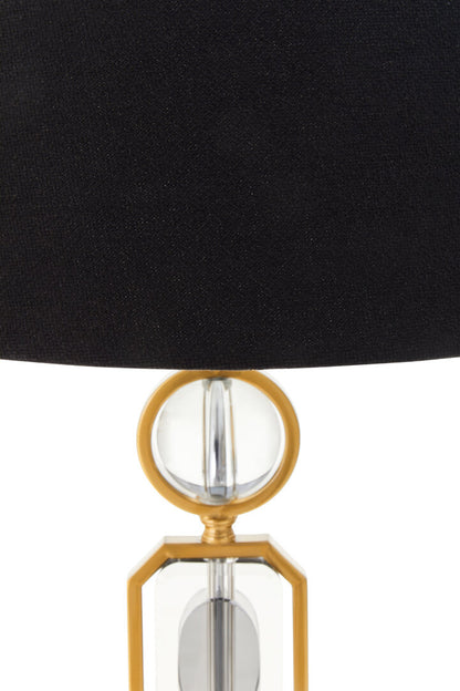 York Gold And Crystal Table Lamp