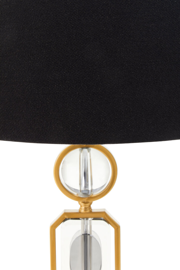 York Gold And Crystal Table Lamp