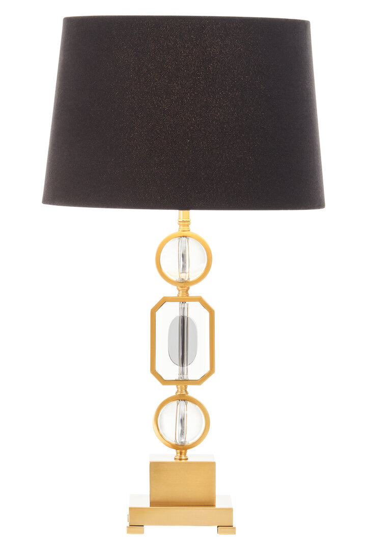 York Gold And Crystal Table Lamp