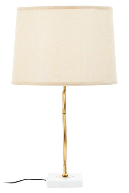 Bristol White And Gold Circles Table Lamp