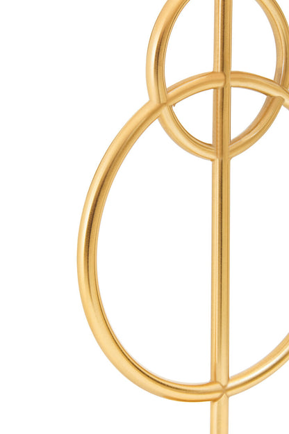 Bristol White And Gold Circles Table Lamp