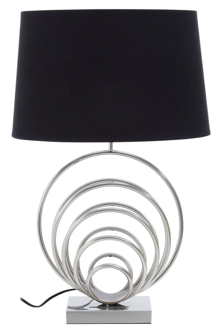 Brighton Brushed Chrome Sphere Table Lamp