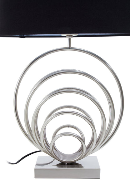 Brighton Brushed Chrome Sphere Table Lamp