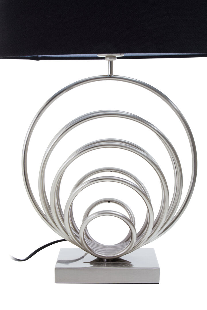 Brighton Brushed Chrome Sphere Table Lamp