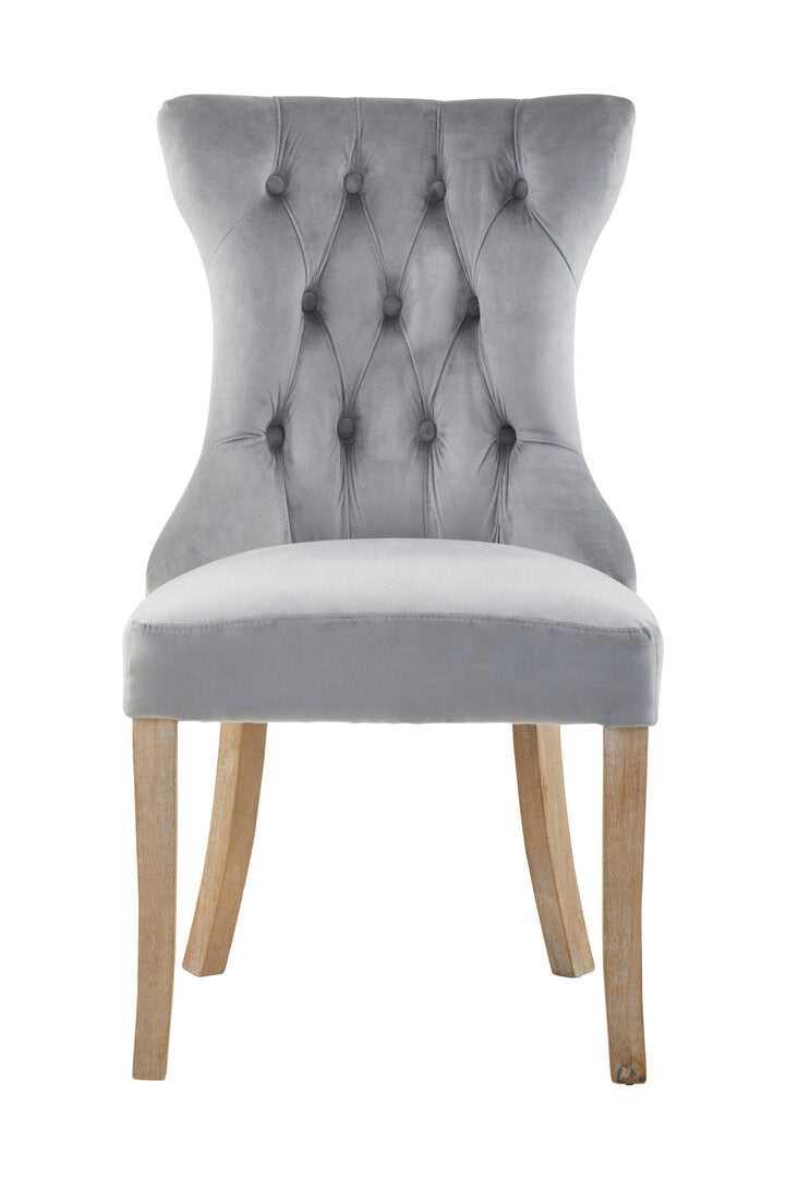 Vienna Townhouse Grey Buttoned Dining Chair